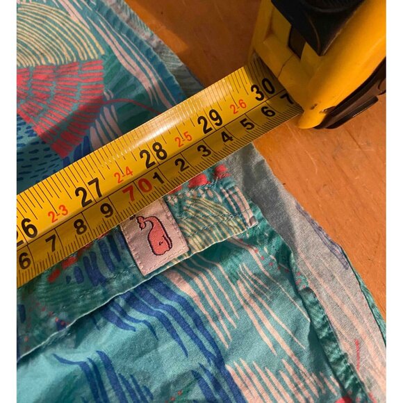 Vineyard Vines Blue Floral Slim Fit Murray Mens S Short Sleeve Button Up Shirt - Picture 6 of 6